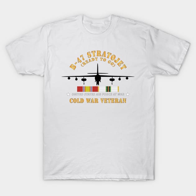 USAF - B-47 Stratojet - Ready to Go - Silhouette - Cold War Veteran X 300 T-Shirt by twix123844